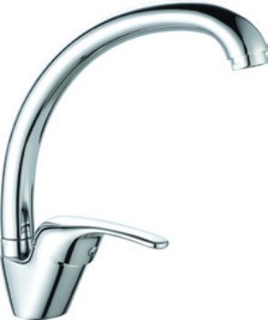 Слика на Еднорачна батерија за садопер, висок излив, UNA, 2 цевки, 40 mm