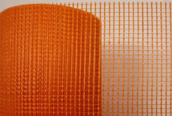 Слика на Фасадна мрежа , портокалова, 50 х 1m, 165 gr/m2, 4х4mm