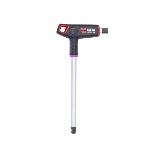 Слика на ZEBRA T-одвртувач, топчест имбус прифат, 10X235