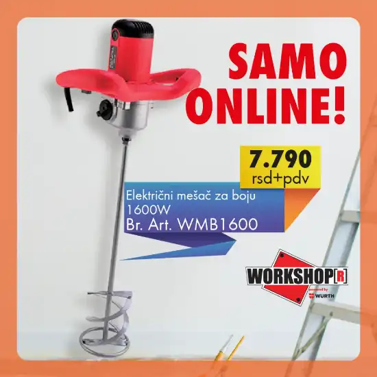 Fotografia e Mikser elektrik i bojës, 1600W.