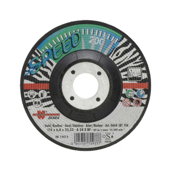 Слика на Диск за брусење, челик, ZEBRA Speed