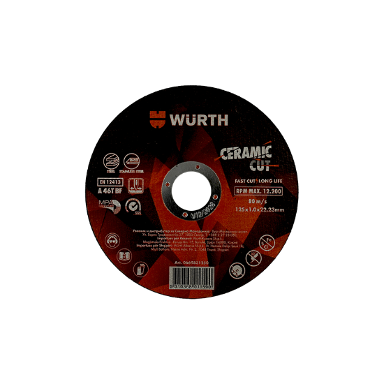 Слика на Диск за сечење инокс/челик, CERAMIC CUT 125x1mm