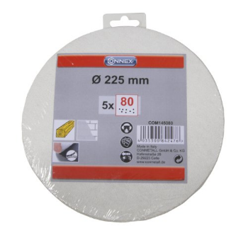 Слика на Кружна шмиргла 225 mm GR80, 5 парчиња