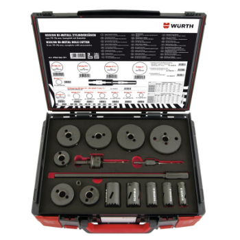 Слика на Сет биметални крунести пили HSSCO8 19-76 mm 16 п.